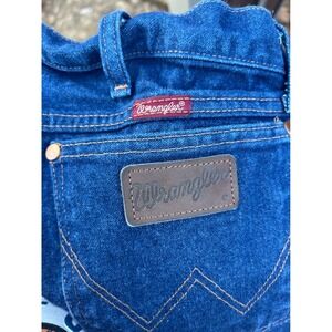 Wrangler Mens Blue Denim Jeans 40x34 Classic Fit Straight Leg Workwear Casual‎